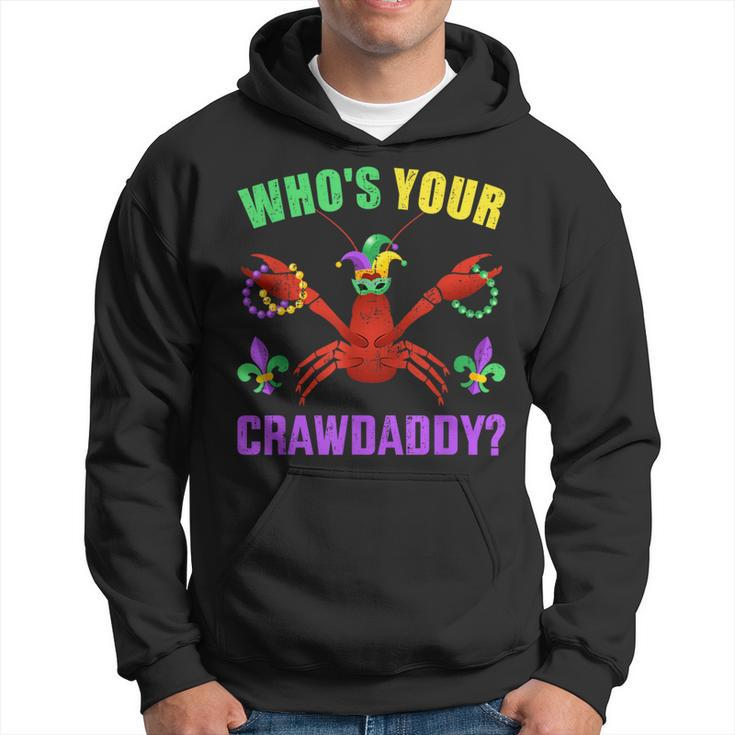 Who's Your Crawdaddy With Beads For Mardi Gras Carnival Hoodie