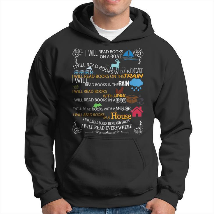 I Will Read Books On A Boat & Everywhere Reading Hoodie