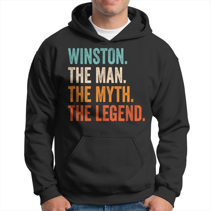 Winston The Man The Myth The Legend First Name Winston Hoodie