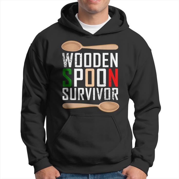 Wooden Spoon Survivor Native Italian Joke Hoodie