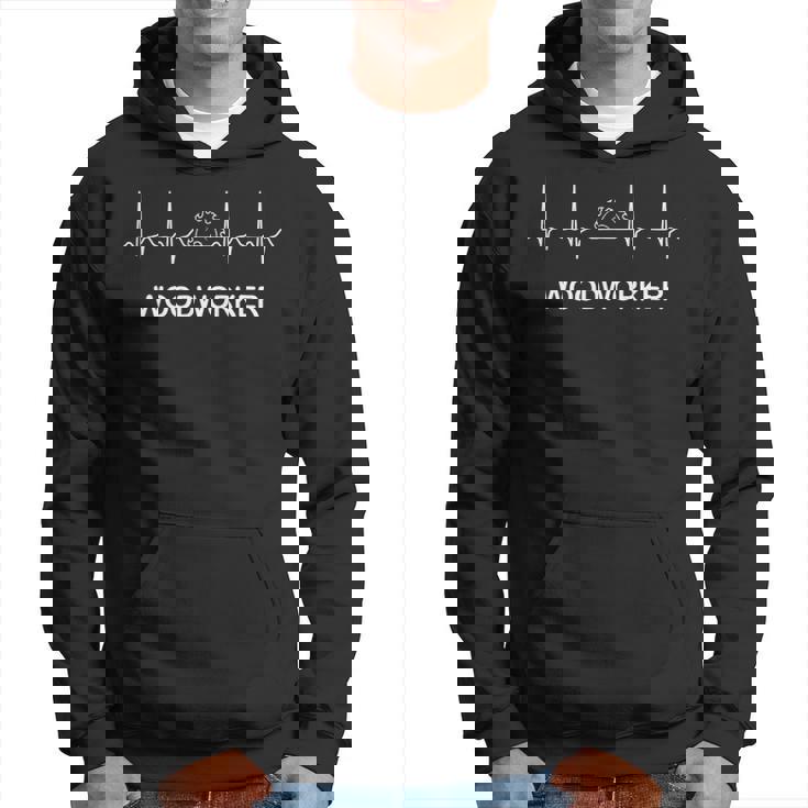 Woodworking Heartbea For Any Woodworker Hoodie