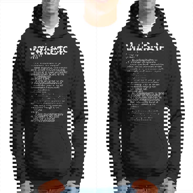 Work Bestie Definition Description Sudadera