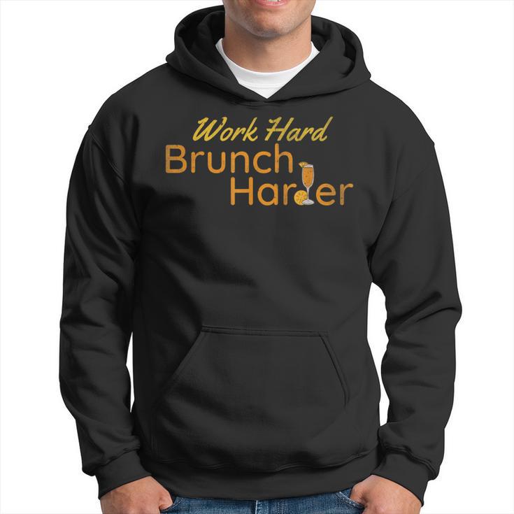 Work Hard Brunch Harder Vintage Mimosa Day Drinking Hoodie