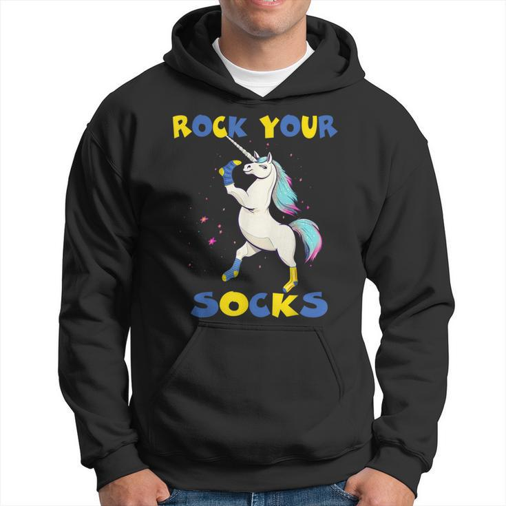 World Down Syndrome Day Rock Your Socks Unicorn Hoodie