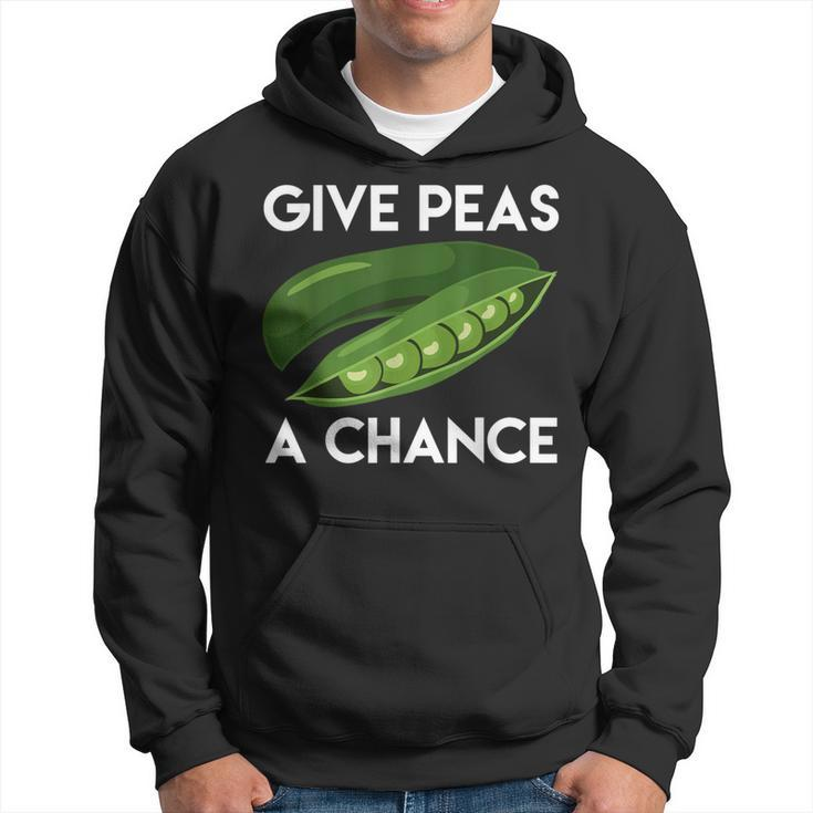 World PeasPeace Give Peas A ChanceEarth Day Hoodie