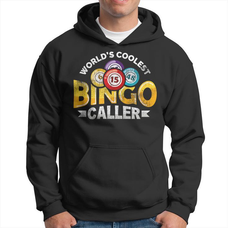 World's Coolest Bingo Caller Vintage Bingo Balls Hoodie