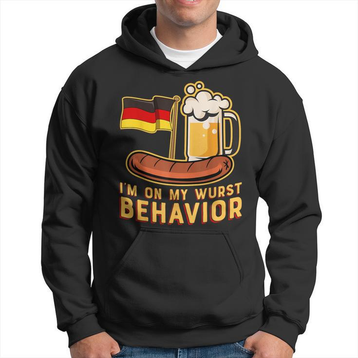 Wurst Behavior German Oktoberfest Beer Hoodie