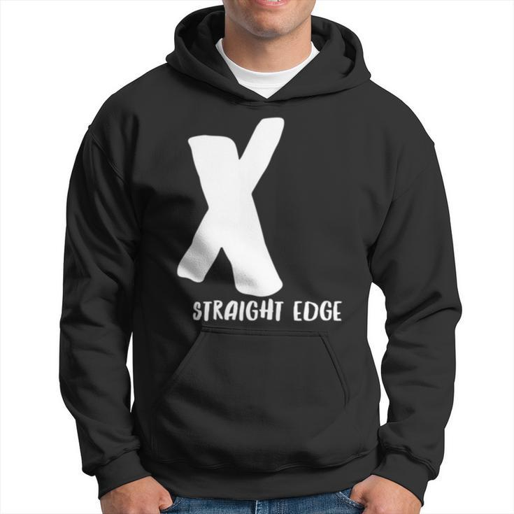 X Straight Edge Hardcore Punk Rock Band Fan Outfit Hoodie