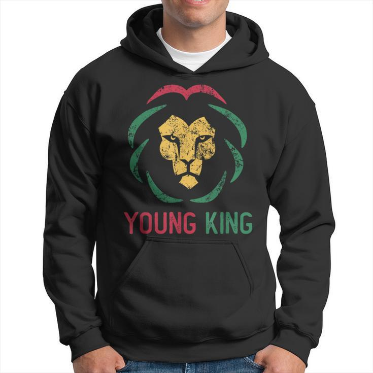 Young King African Lion Boy Black History Month African Boys Hoodie