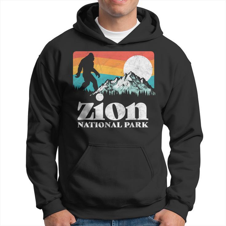 Zion National Park Utah Bigfoot Mountains Hoodie