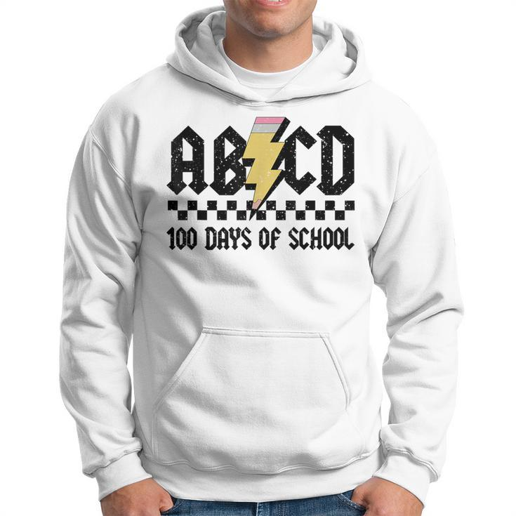 100Th Day 100 Days Of School Abcd Teachers Rock Boys Girls Hoodie