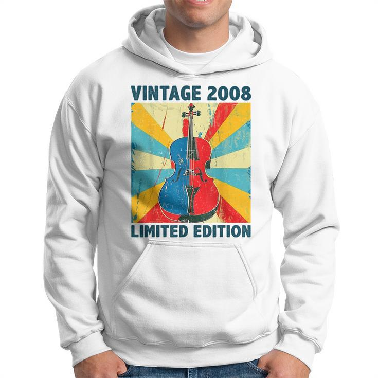 16 Years Old Vintage 2008 Cello Lover 16Th Birthday Hoodie