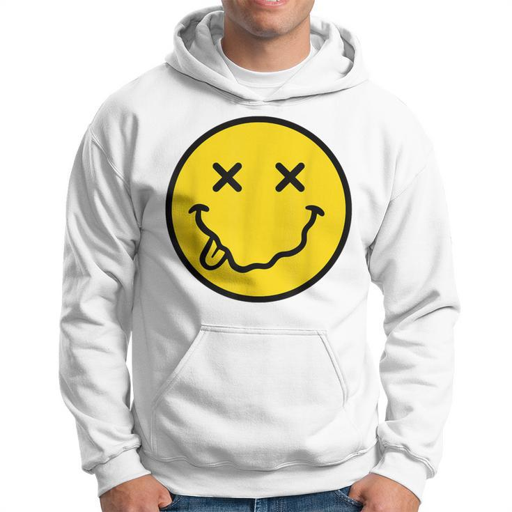 70S Yellow Smile Face Cute Happy X Eyes Smiling Face Hoodie