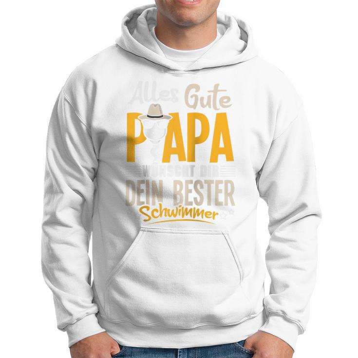 Alles Gute Papa Dein Bester Schwimmer -Ater Papaatertag Raglan Kapuzenpullover