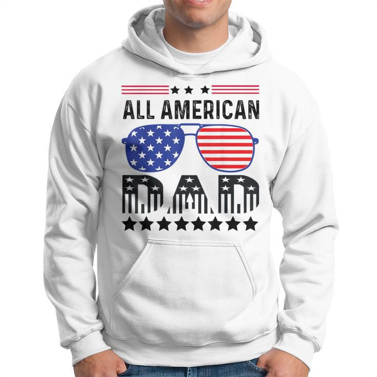 All American Dad 4Th Of July Father's Day Sunglasses Family Hoodie