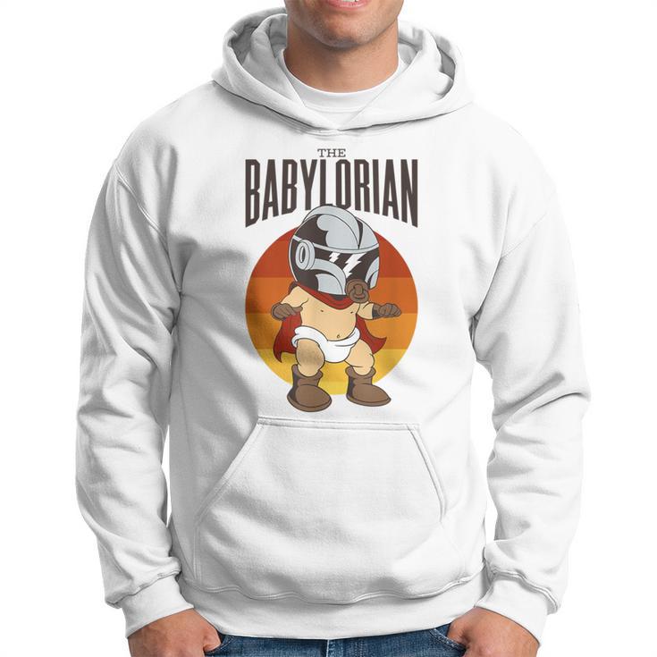 The Babylorian Cute Baby With Helmet Space Sci Fi Parody Hoodie