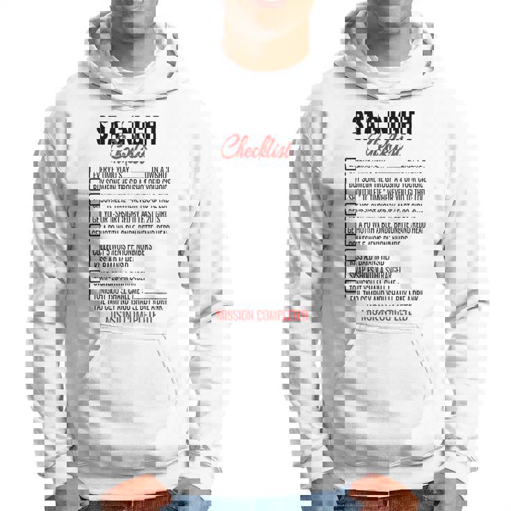 Bachelors Party Checklist Stag Do Party Games Hoodie