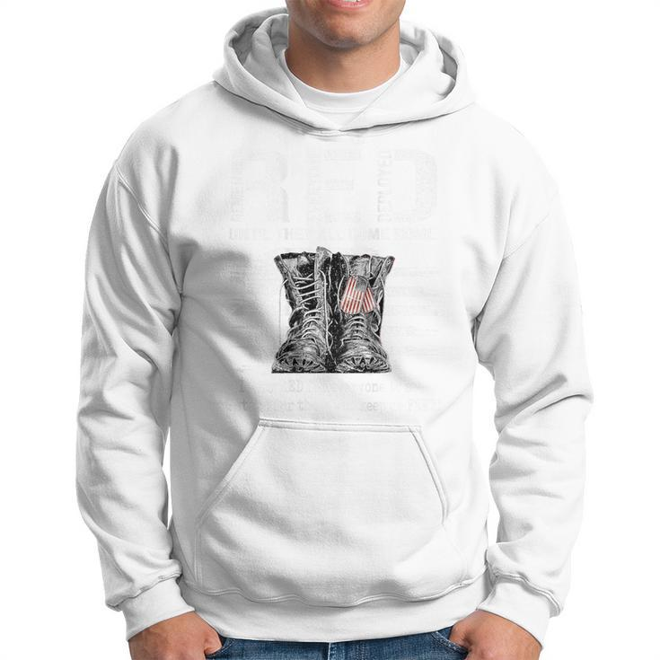 Print On Back Until They Come Home My Soldier Red Friday Hoodie
