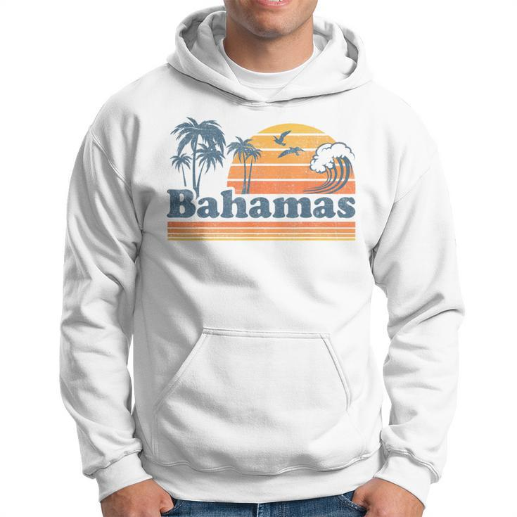 Bahamas Beach Summer Vacation Sunset Vintage 70'S Retro Hoodie