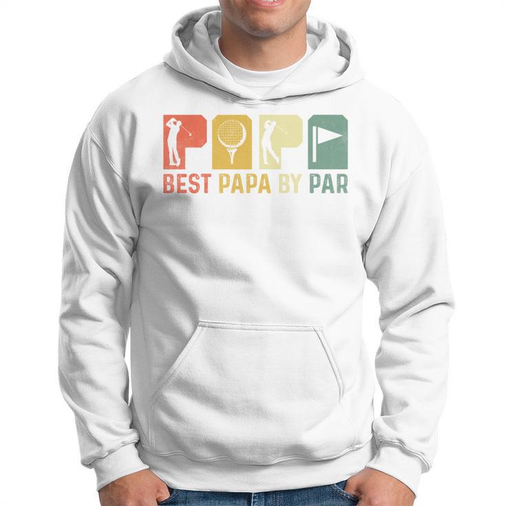 Best Papa By Par Golf Opa Golfer Golfing Dad Retro Kapuzenpullover