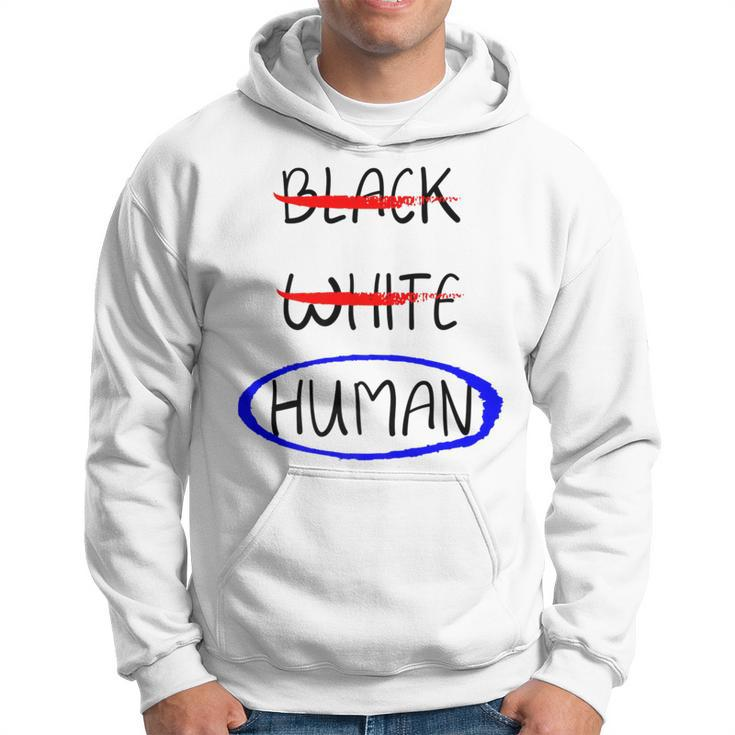 Black White Human Fight Hate Anti Racism Hoodie