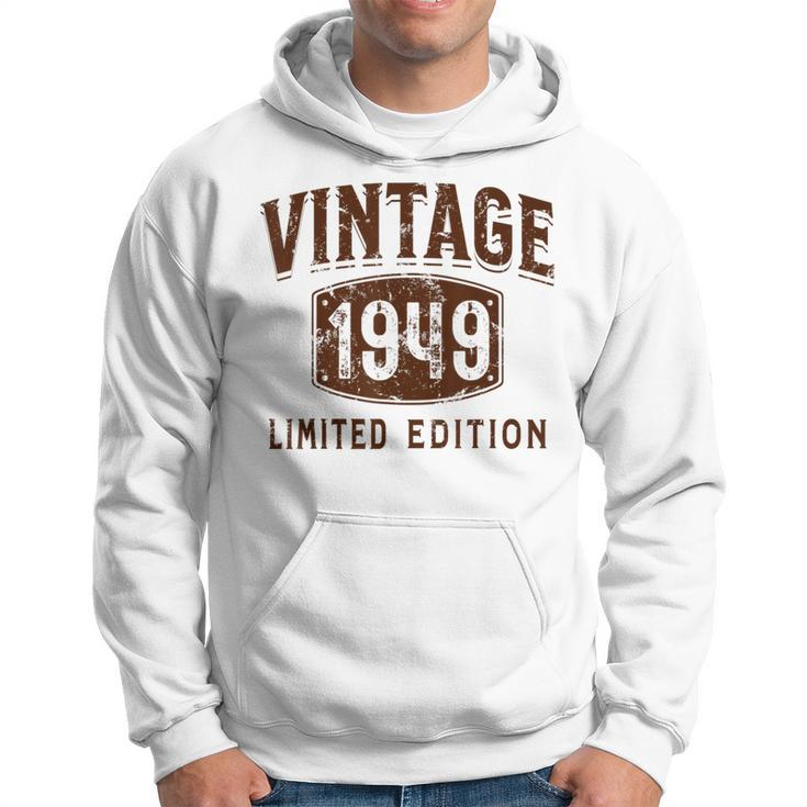 Born In 1949 Limited Edition Birthday Vintage 1949 Hoodie