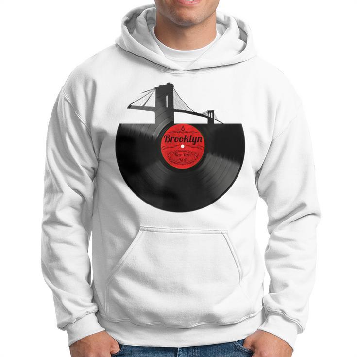 Brooklyn Bridge New York Nyc Vinyl Record Hoodie