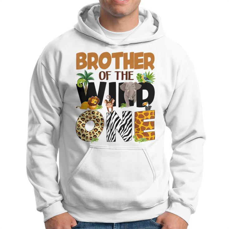 Brother Of The Birthday Wild One Safari Boy Family Matching Hoodie