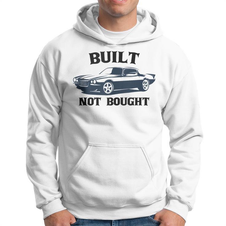 Built-Not-Bought Mechanical Muscle Cars Vintage Graphic Mens Hoodie