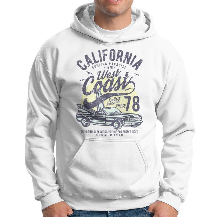 California West Coast Surfing Car Birthday Hoodie