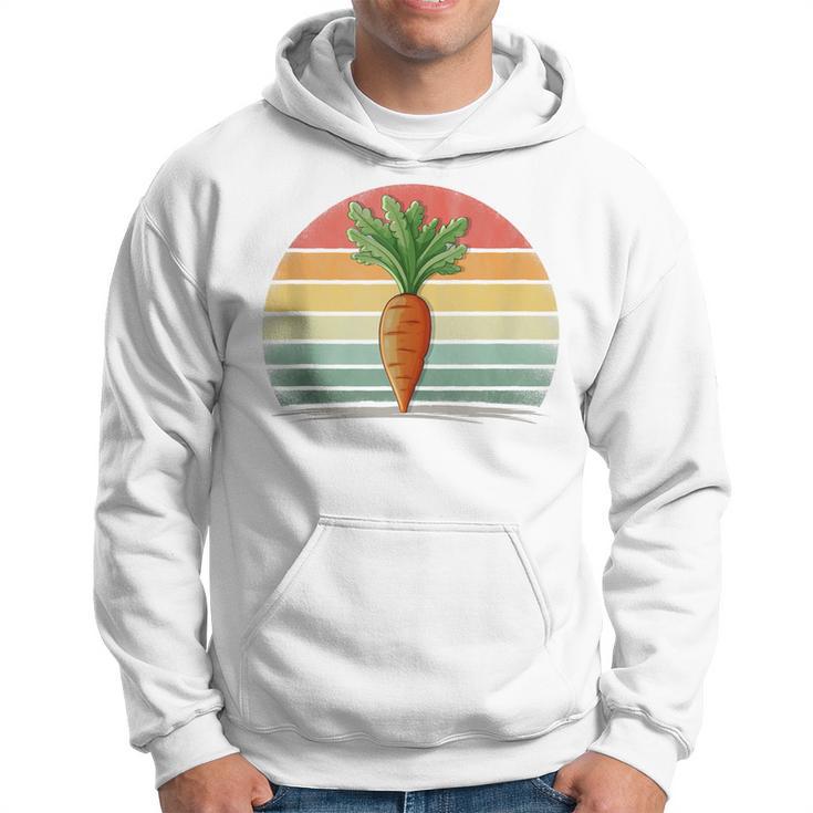 Carrots Vegetable Retro Style Distressed Vintage Carrots Hoodie