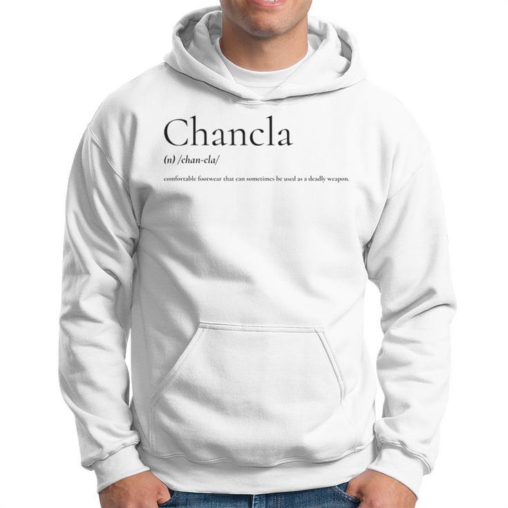 Chancla Mexican Joke Description Hoodie