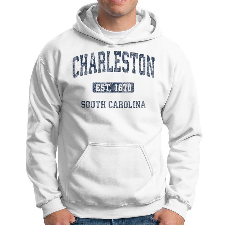 Charleston South Carolina Sc Vintage Athletic Sports Hoodie