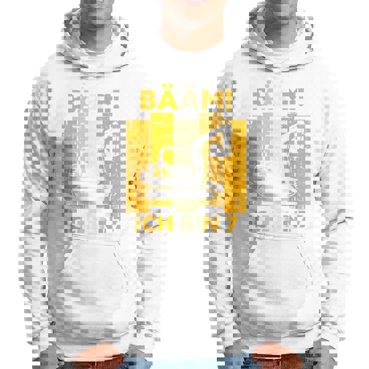 Children's Bäm Ich Bin 7 Sieben Jahre Boy 7Th Birthday Digger Hoodie