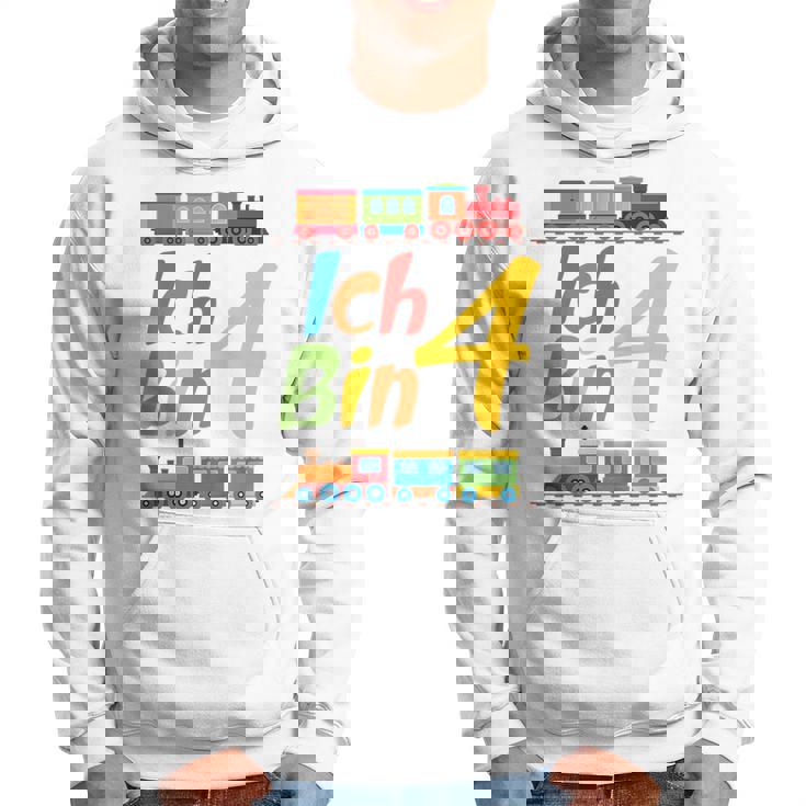 Children's Junge Geburtstag 4 Jahre Zug Railway Four Birthday Hoodie