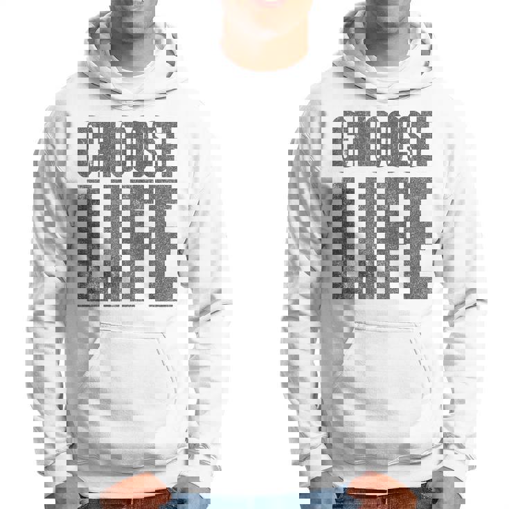 Choose Life Pro-Life Rétro Années 80 Sweat à capuche