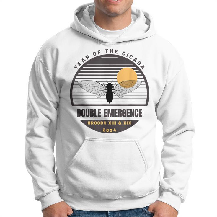 Cicada Double Emergence Broods Xix Xii Insect Reemergence Hoodie