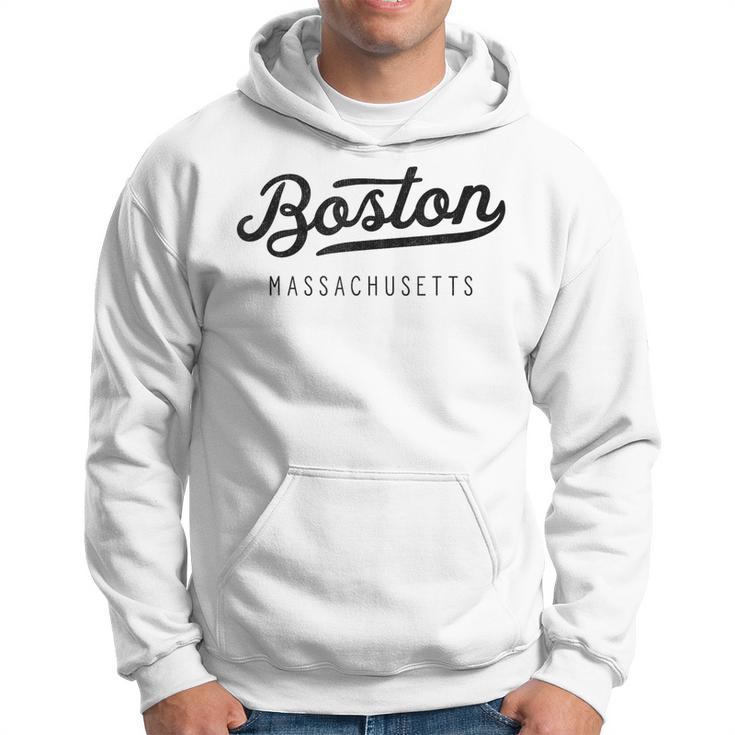 Classic Retro Vintage Boston Massachusetts Usa Hoodie