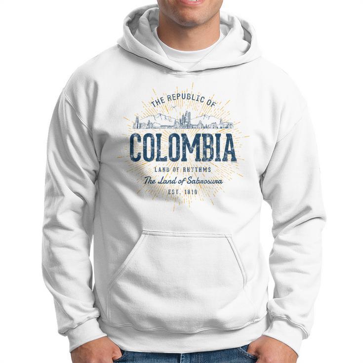 Colombia Retro Style Vintage Colombia Hoodie