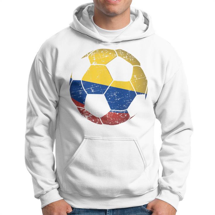 Colombia Soccer Ball Flag Jersey Colombian Football Hoodie