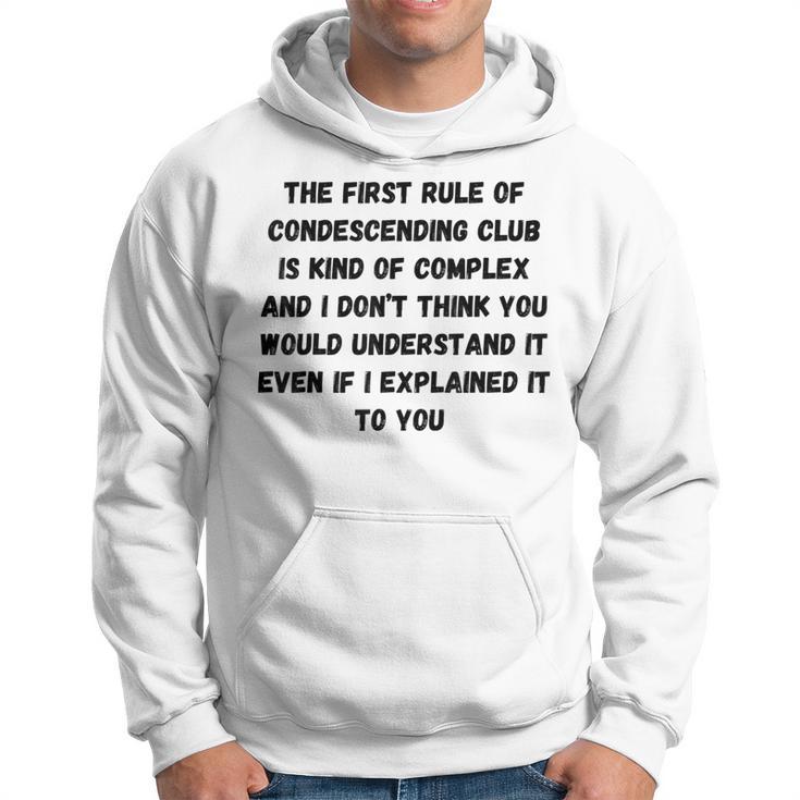 Condescending Club Condescending Mansplain Hoodie