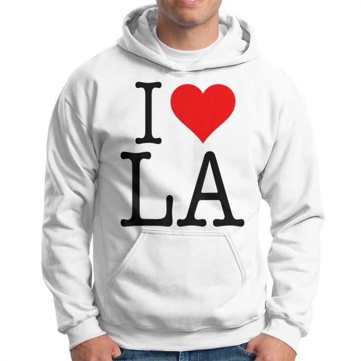 Cool I Love La Los Angeles Novelty Hoodie