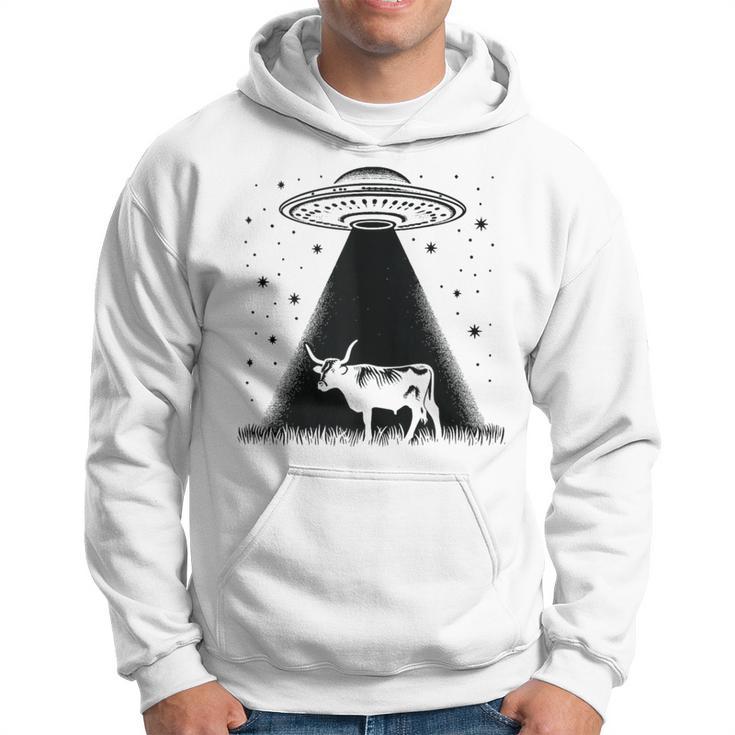 Cow Farmer Breeder Alien Shorthorn Cattle Ufo Hoodie