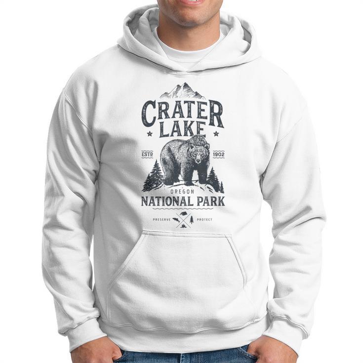 Crater Lake National Park T Oregon Bear Vintage Hoodie