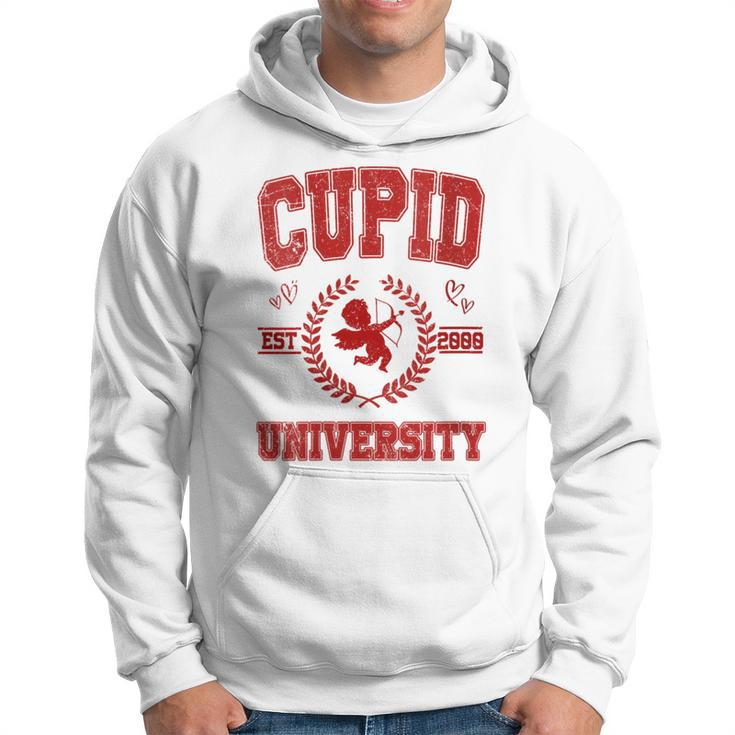 Cupid University Est 2000 Happy Valentine Day Anniversary Hoodie