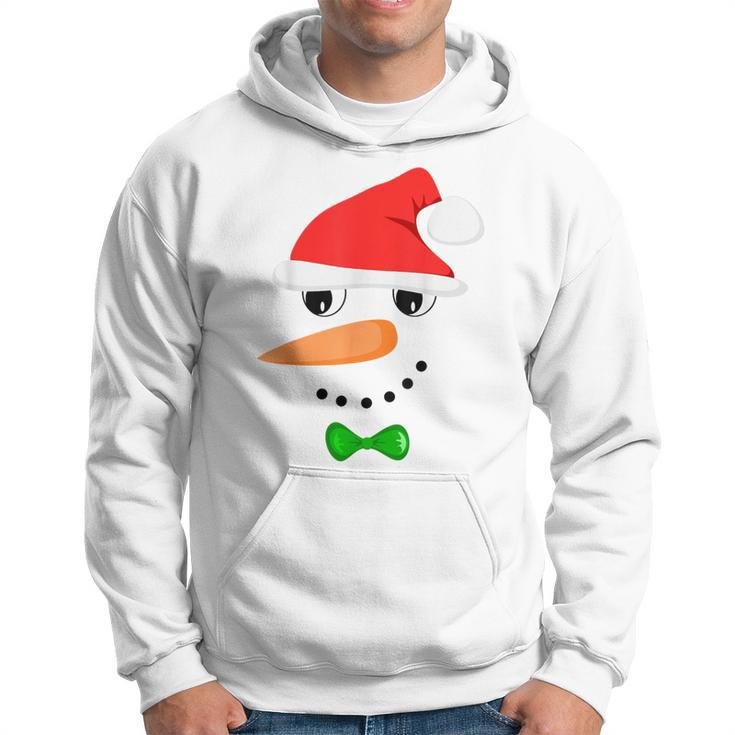 Cute Santa Snowman Face Christmas Snowman Costume Hoodie