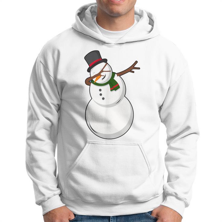 Dabbing The Dobby Snowman Holiday Christmas Hoodie