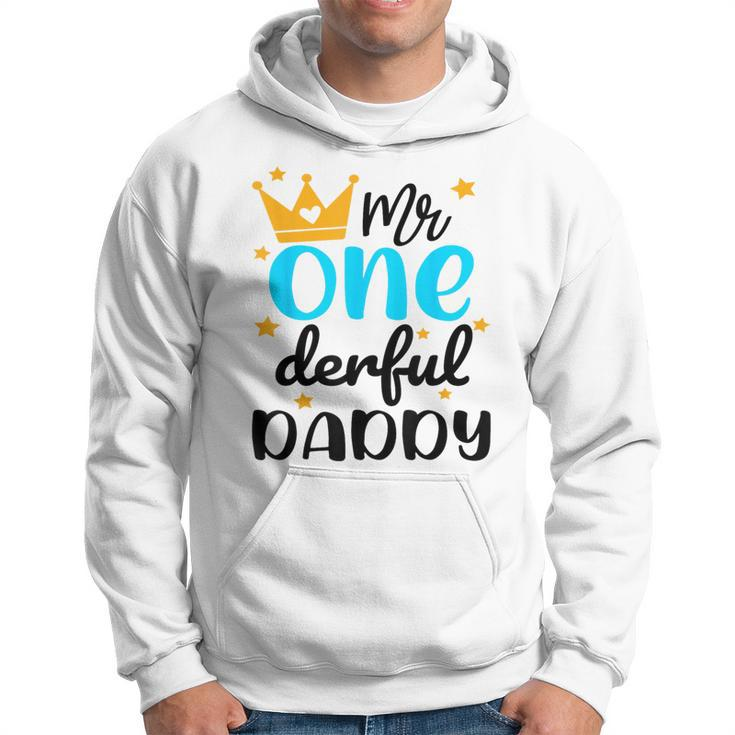 Daddy Of Little Mr Onederful 1St Birthday Family Party Hoodie