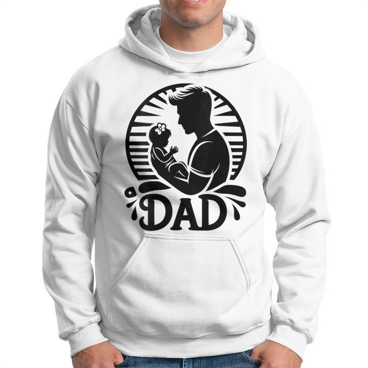 Damenatertag Erstes Mal Papa 2024 Soon To Be Dad New Dad Mit-Ausschnitt Kapuzenpullover