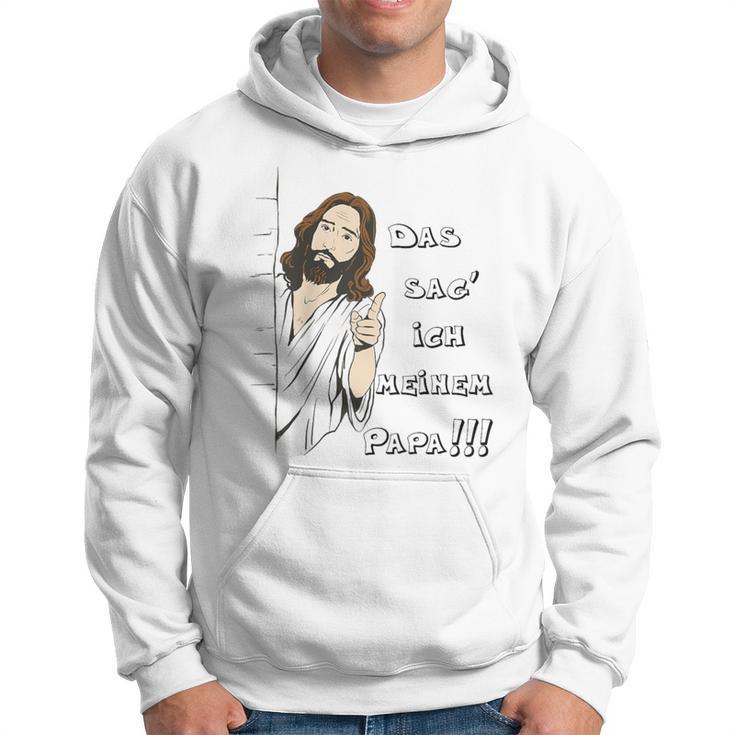 Das Sag' Ich Meinem Papa Raglan Kapuzenpullover